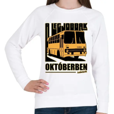 PRINTFASHION A Legjobbak - Női pulóver - Fehér