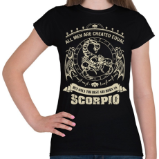 PRINTFASHION A legjobbak skorpiónak születtek - Női póló - Fekete