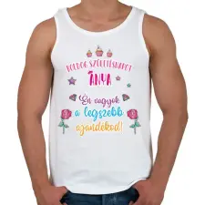 PRINTFASHION A legszebb ajándékod - Férfi atléta - Fehér atléta, trikó