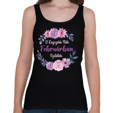 PRINTFASHION A legszebb nők februárban születtek - Női atléta - Fekete