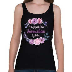 PRINTFASHION A legszebb nők júniusban születtek - Női atléta - Fekete