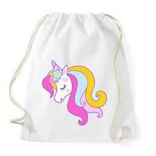 PRINTFASHION A legszebb unikornis - Sportzsák, Tornazsák - Fehér tornazsák