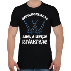 PRINTFASHION A levegő kiváltság - Férfi póló - Fekete