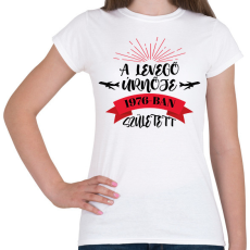 PRINTFASHION A levegő úrnője - Évszámmal - Női póló - Fehér