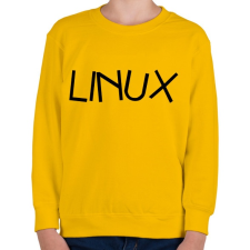 PRINTFASHION A linux - Gyerek pulóver - Sárga gyerek pulóver, kardigán