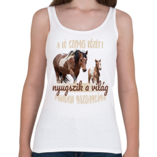 PRINTFASHION A ló szemei között - Női atléta - Fehér