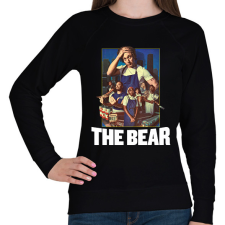 PRINTFASHION A mackó - Női pulóver - Fekete női pulóver, kardigán