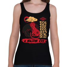 PRINTFASHION A majom éve - Női atléta - Fekete női trikó