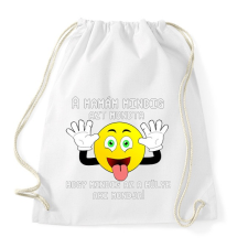 PRINTFASHION a mamám mindig - Sportzsák, Tornazsák - Fehér tornazsák