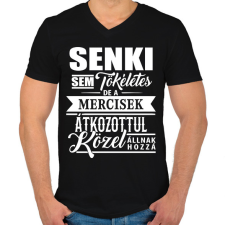 PRINTFASHION A mercisek tökéletesek! - Férfi V-nyakú póló - Fekete férfi póló