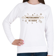 PRINTFASHION A mestercukrász kis segédje - Női pulóver - Fehér női pulóver, kardigán