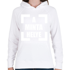 PRINTFASHION a_minta_helye_1 - Női kapucnis pulóver - Fehér női pulóver, kardigán