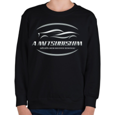PRINTFASHION A mitsubishim nélkül - Gyerek pulóver - Fekete