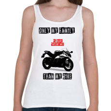 PRINTFASHION A motoromnál fontosabb - Női atléta - Fehér