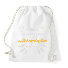 PRINTFASHION A múlt tisztelete - Sportzsák, Tornazsák - Fehér tornazsák