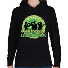 PRINTFASHION A multiverzum legénybúcsúja - Női kapucnis pulóver - Fekete