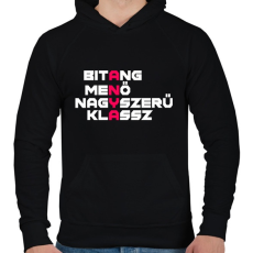 PRINTFASHION A.N.Y.A. - Férfi kapucnis pulóver - Fekete