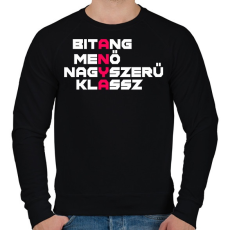 PRINTFASHION A.N.Y.A. - Férfi pulóver - Fekete