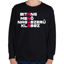 PRINTFASHION A.N.Y.A. - Gyerek pulóver - Fekete gyerek pulóver, kardigán