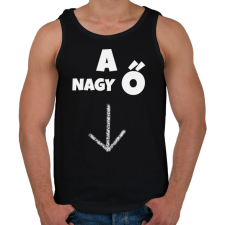 PRINTFASHION A NAGY Ő - Férfi atléta - Fekete atléta, trikó