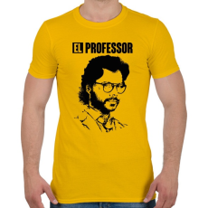 PRINTFASHION A nagy pénzrablás - EL PROFESSOR - Férfi póló - Sárga