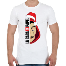 PRINTFASHION A nagy pénzrablás La Casa De papel póló - Férfi póló - Fehér