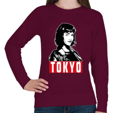 PRINTFASHION A nagy pénzrablás - Tokyo fehér - Női pulóver - Bordó női pulóver, kardigán