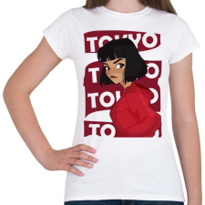 PRINTFASHION A nagy pénzrablás - TOKYO - Női póló - Fehér női póló