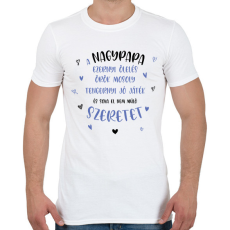 PRINTFASHION A nagypapa ezernyi ölelés - Férfi póló - Fehér