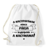 PRINTFASHION A nagypapának nincs párja - Fekete - Sportzsák, Tornazsák - Fehér