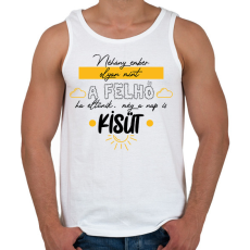 PRINTFASHION A nap is kisüt - Férfi atléta - Fehér