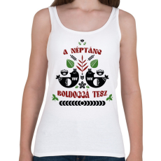 PRINTFASHION A néptánc boldoggá tesz - Női atléta - Fehér