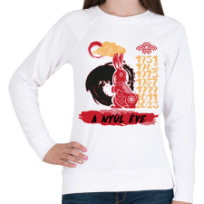 PRINTFASHION A nyúl éve - Női pulóver - Fehér női pulóver, kardigán