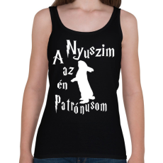 PRINTFASHION A Nyuszim az én Patrónusom - Női atléta - Fekete