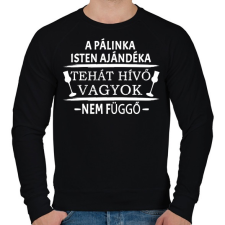 PRINTFASHION A pálinka isten ajándéka! - Férfi pulóver - Fekete férfi pulóver, kardigán