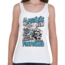 PRINTFASHION A pecázás nem élet vagy halál kérdése - Női atléta - Fehér női trikó