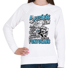 PRINTFASHION A pecázás nem élet vagy halál kérdése - Női pulóver - Fehér női pulóver, kardigán