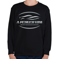 PRINTFASHION A peugeotom nélkül - Gyerek pulóver - Fekete