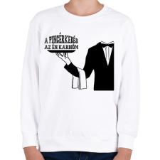PRINTFASHION A pincérkedés az én kardióm - Gyerek pulóver - Fehér gyerek pulóver, kardigán