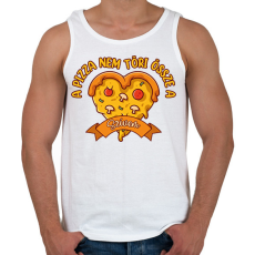 PRINTFASHION A pizza nem töri össze - Férfi atléta - Fehér