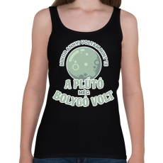 PRINTFASHION A Plútó még bolygó volt - Női atléta - Fekete