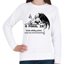 PRINTFASHION a pokol is! - Női pulóver - Fehér női pulóver, kardigán