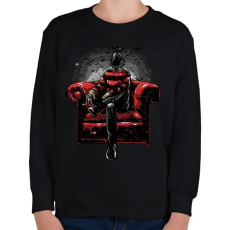 PRINTFASHION A rémálmod - Gyerek pulóver - Fekete