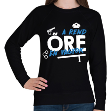 PRINTFASHION A rend őre én vagyok - Női pulóver - Fekete női pulóver, kardigán