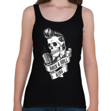 PRINTFASHION A rock királya - Női atléta - Fekete női trikó