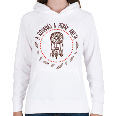 PRINTFASHION A rohanás - közmondás - Női kapucnis pulóver - Fehér