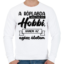 PRINTFASHION A röplabda nem csak egy hobbi - Férfi pulóver - Fehér férfi pulóver, kardigán