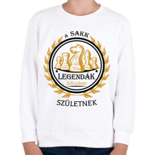 PRINTFASHION A sakk legenda - Hónappal - Gyerek pulóver - Fehér gyerek pulóver, kardigán