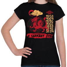 PRINTFASHION A sárkány éve - Női póló - Fekete