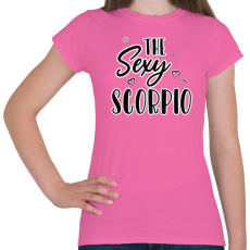 PRINTFASHION A sexy skorpió - Női póló - Rózsaszín